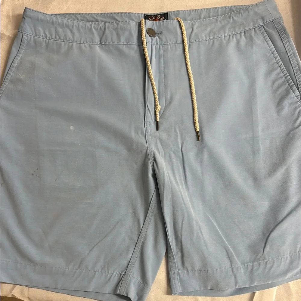 Men's Faherty All Day Light Blue Casual Shorts